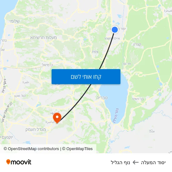 מפת יסוד המעלה לנוף הגליל