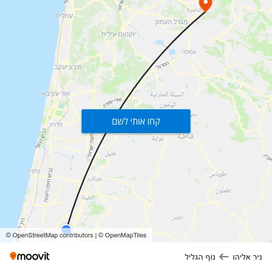 מפת ניר אליהו לנוף הגליל