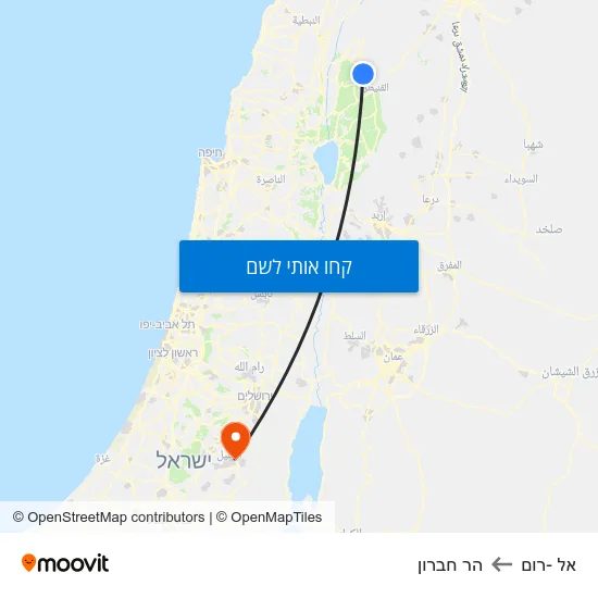מפת אל -רום להר חברון