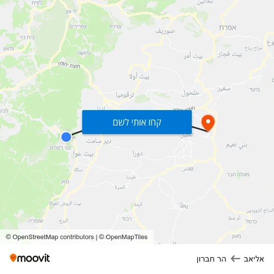 מפת אליאב להר חברון