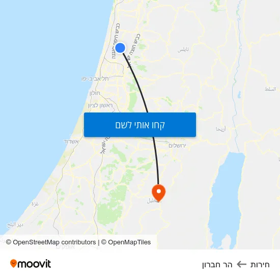 מפת חירות להר חברון