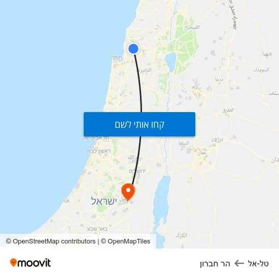 מפת טל-אל להר חברון