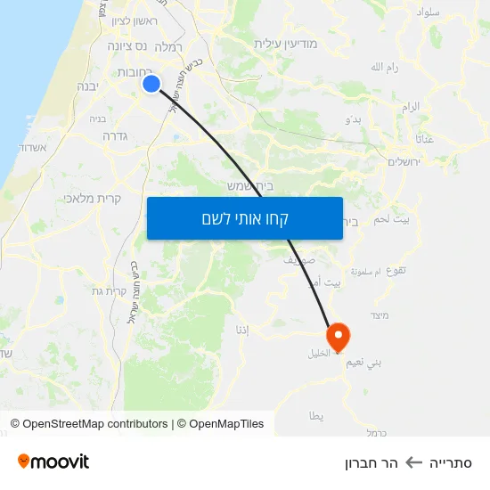 מפת סתרייה להר חברון