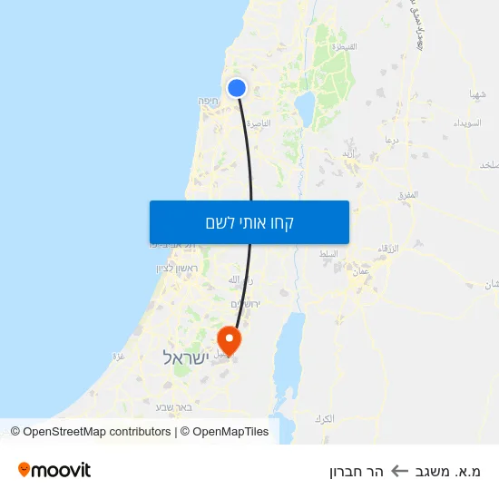 מפת מ.א. משגב להר חברון