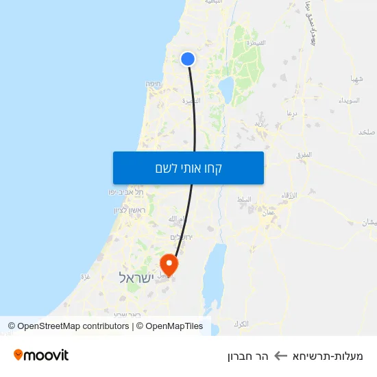 מפת מעלות-תרשיחא להר חברון