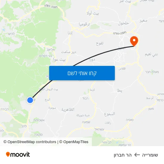 מפת שומרייה להר חברון