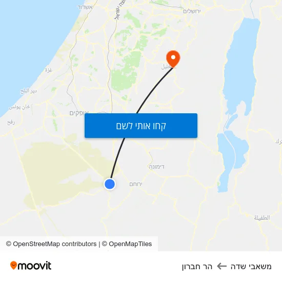 מפת משאבי שדה להר חברון