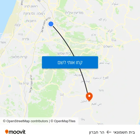 מפת בית חשמונאי להר חברון