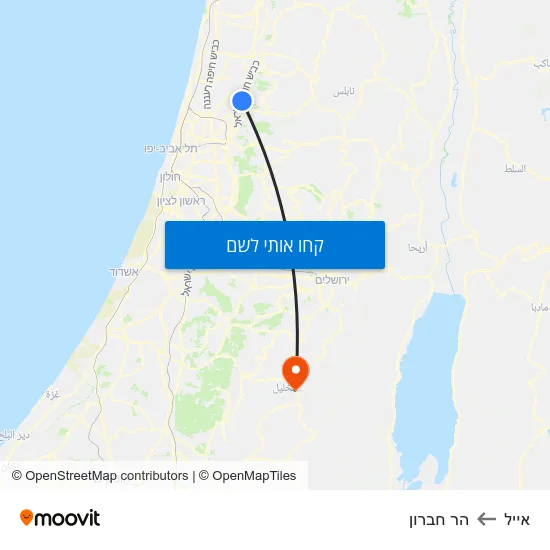 מפת אייל להר חברון