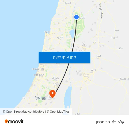 מפת קלע להר חברון