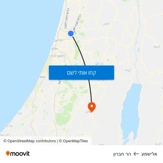 מפת אלישמע להר חברון