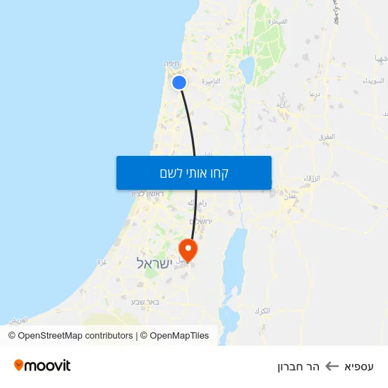 מפת עספיא להר חברון