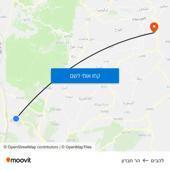 מפת להבים להר חברון