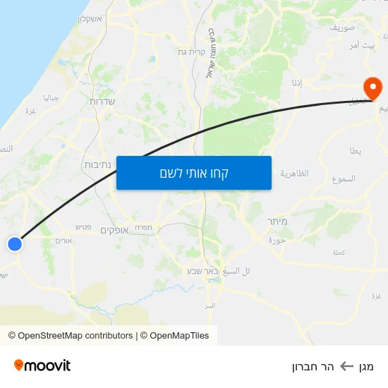 מפת מגן להר חברון
