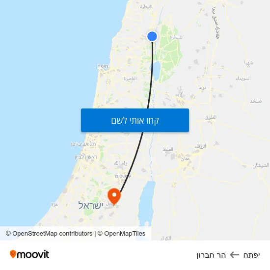 מפת יפתח להר חברון