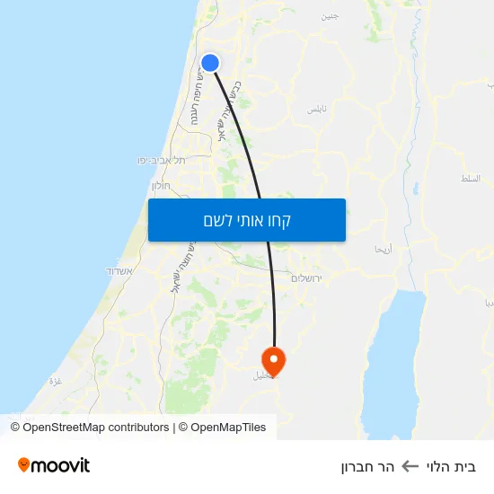 מפת בית הלוי להר חברון