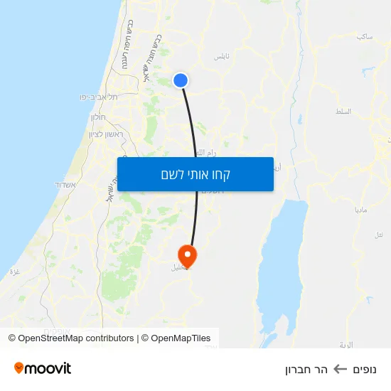 מפת נופים להר חברון
