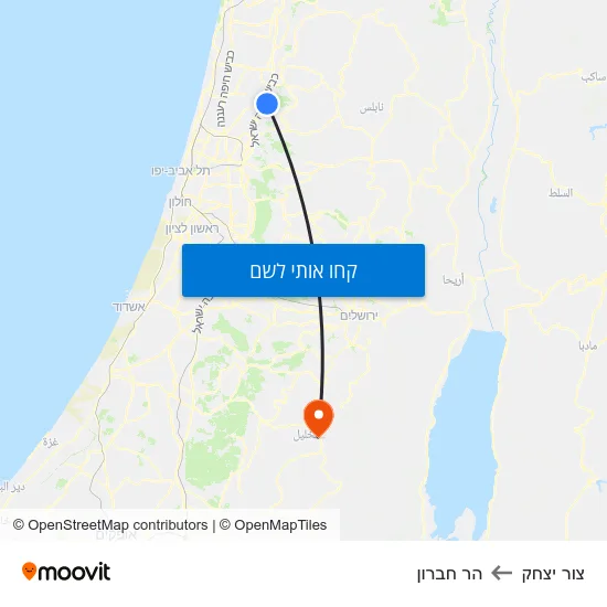 מפת צור יצחק להר חברון