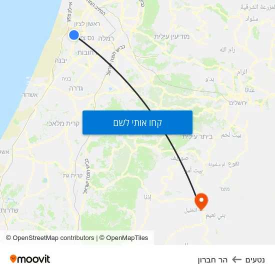 מפת נטעים להר חברון