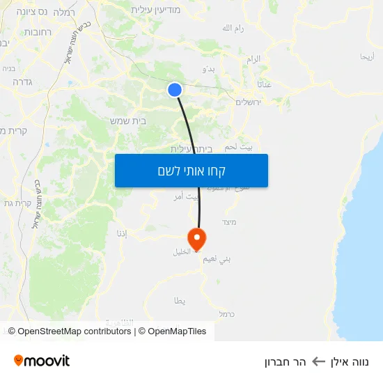 מפת נווה אילן להר חברון
