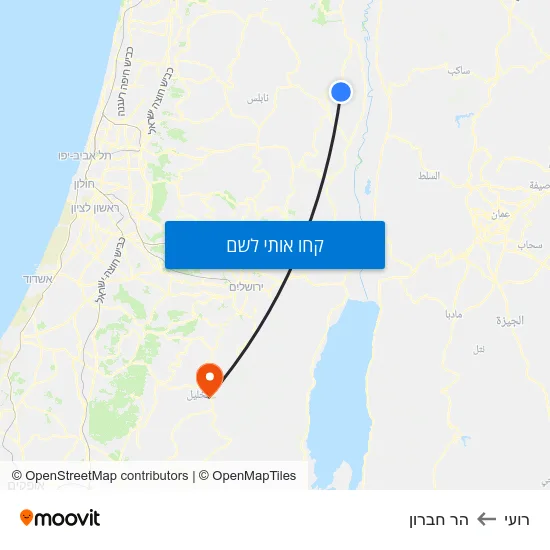 מפת רועי להר חברון