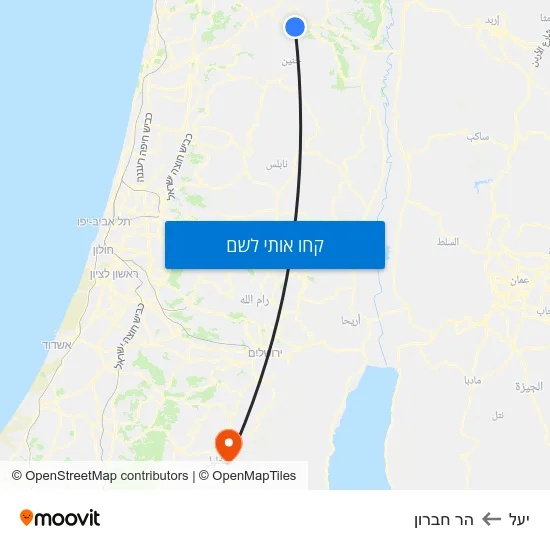 מפת יעל להר חברון