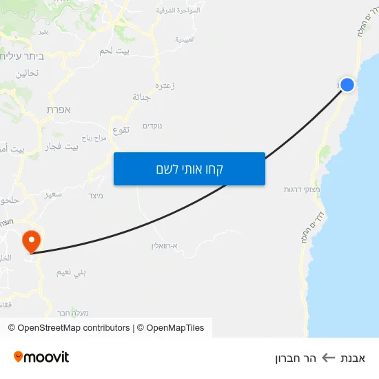 מפת אבנת להר חברון