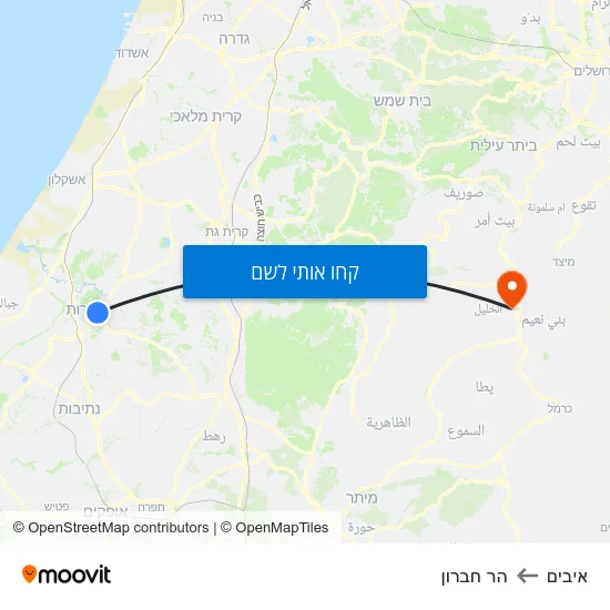 מפת איבים להר חברון