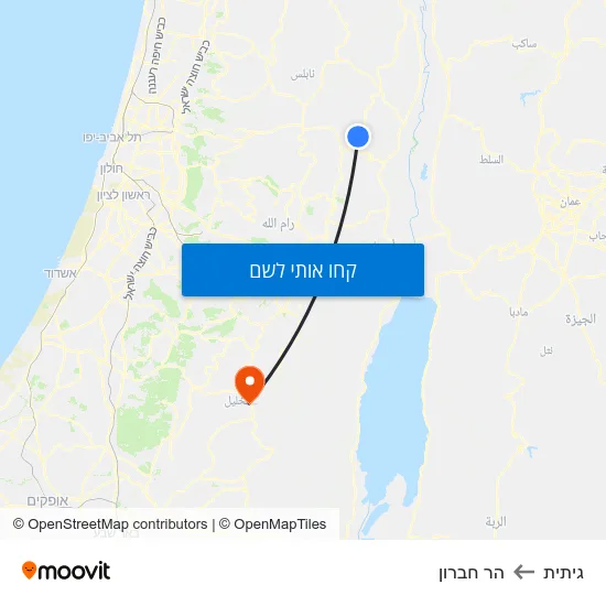 מפת גיתית להר חברון