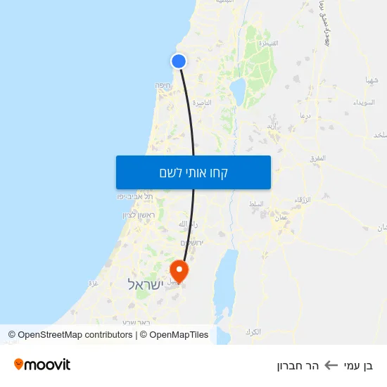 מפת בן עמי להר חברון