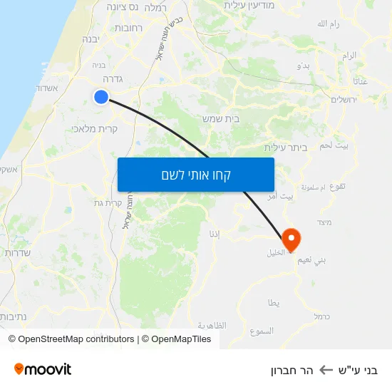 מפת בני עי"ש להר חברון