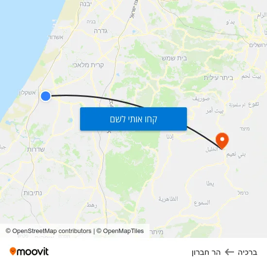 מפת ברכיה להר חברון