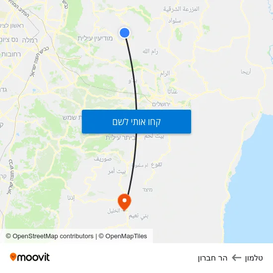 מפת טלמון להר חברון