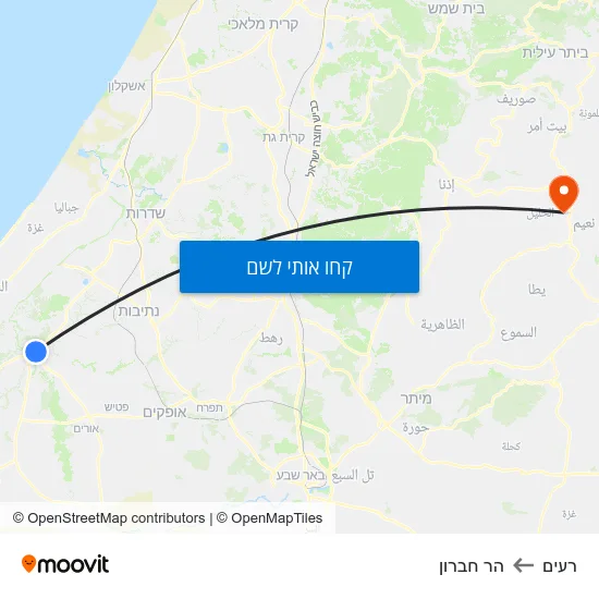 מפת רעים להר חברון