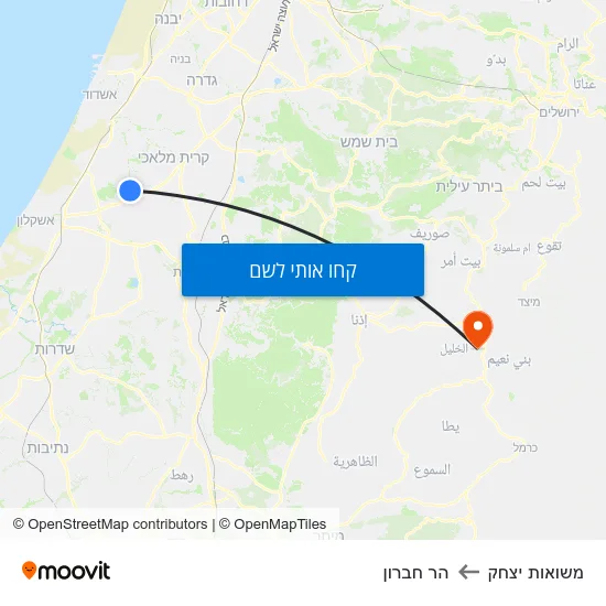 מפת משואות יצחק להר חברון
