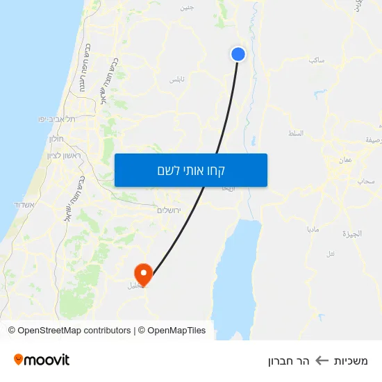 מפת משכיות להר חברון