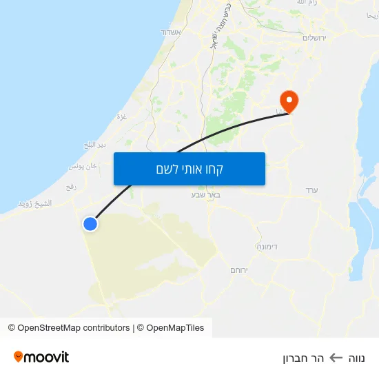 מפת נווה להר חברון