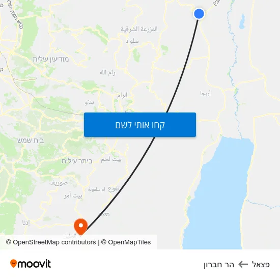 מפת פצאל להר חברון