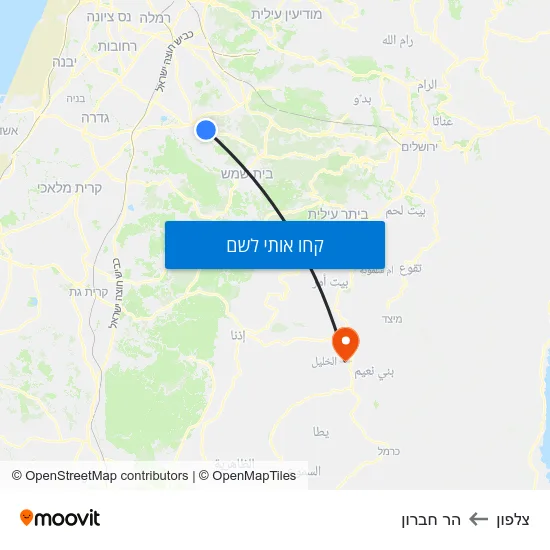 מפת צלפון להר חברון