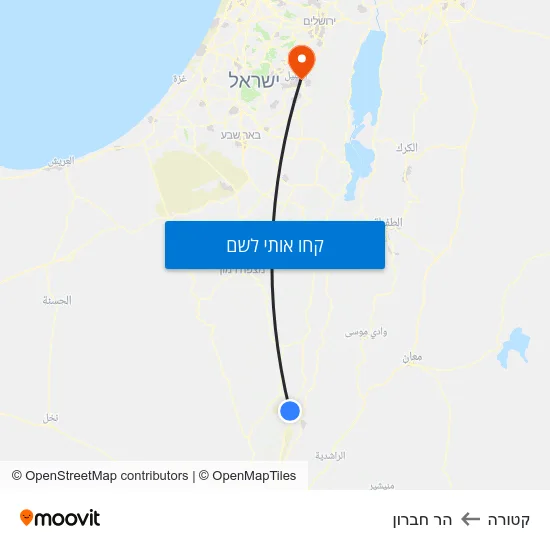 מפת קטורה להר חברון