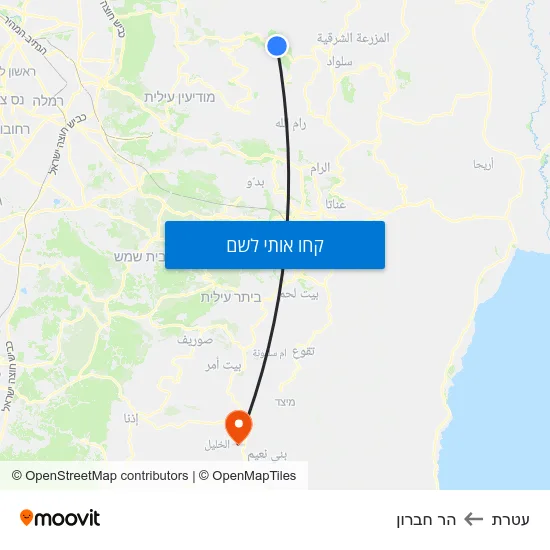 מפת עטרת להר חברון