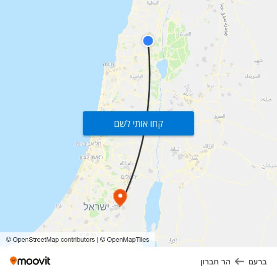 מפת ברעם להר חברון
