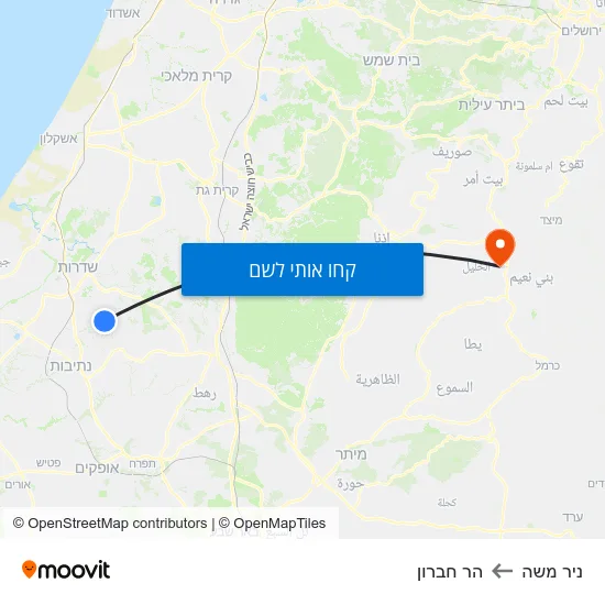 מפת ניר משה להר חברון