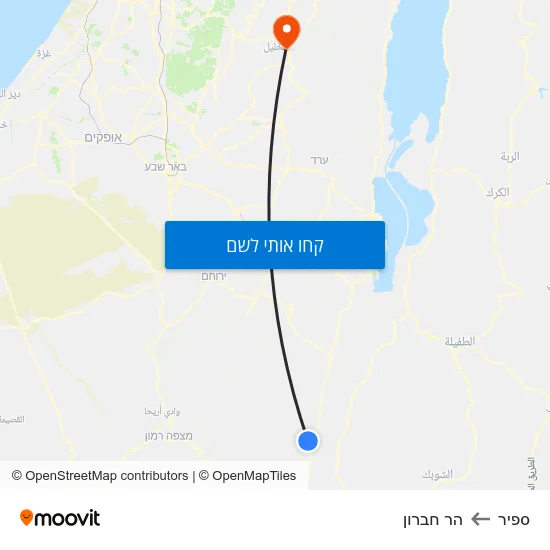 מפת ספיר להר חברון