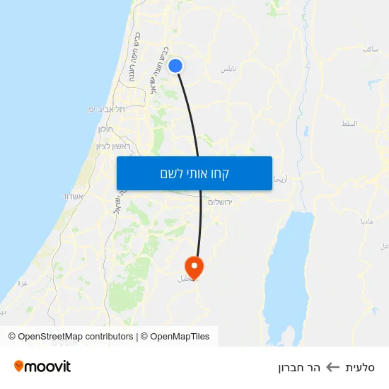מפת סלעית להר חברון