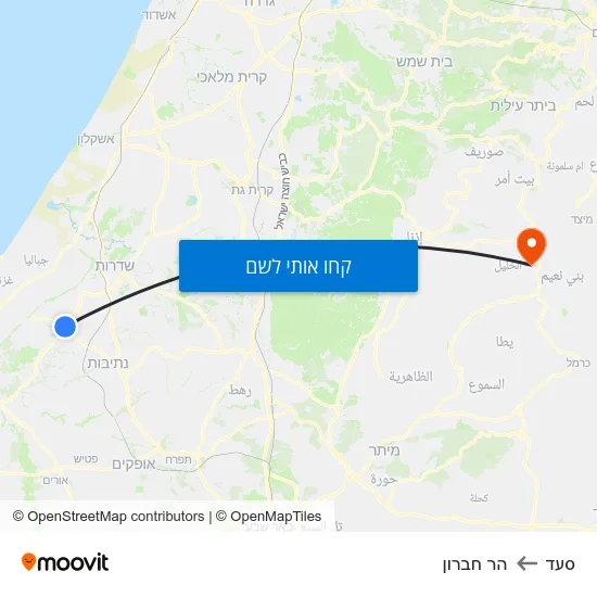 מפת סעד להר חברון