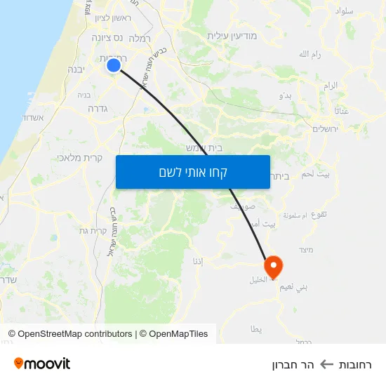 מפת רחובות להר חברון