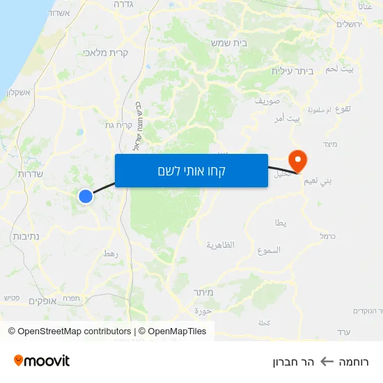 מפת רוחמה להר חברון