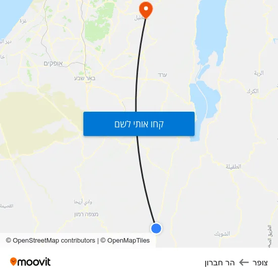 מפת צופר להר חברון