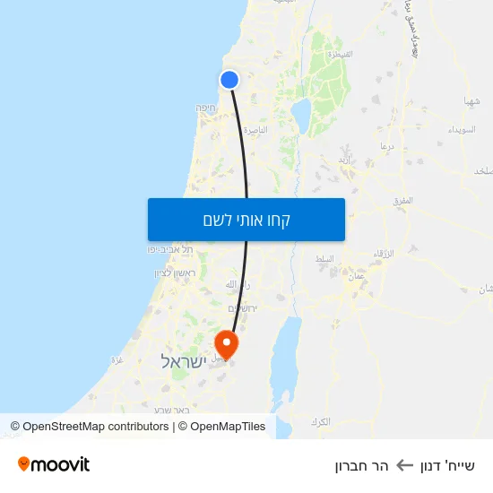 מפת שייח' דנון להר חברון